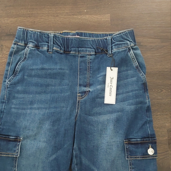 Juicy Couture Blue Relaxed Cargo Jeans - Picture 3 of 4